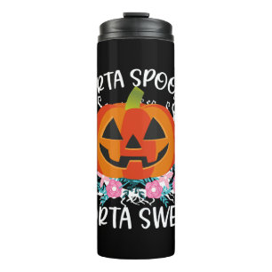 Sorta Sweet Sorta Halloween Kürbisfrauen Thermosbecher