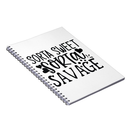 Sorta Sweet Sorta Savage Notizblock (Rechte Seite)
