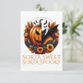 Sorta Sweet Sorta Spooky Dankeskarte (Stehend Vorderseite)