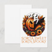 Sorta Sweet Sorta Spooky Dankeskarte (Vorne/Hinten)