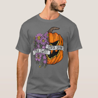 Sorta Sweet Sorta Spooky Funny Hallowen Pumpkin T-Shirt