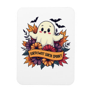 Sorta Sweet Sorta Spooky Halloween Ghost Fall Lieb Magnet