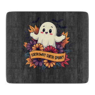 Sorta Sweet Sorta Spooky Halloween Ghost Fall Lieb Schneidebrett