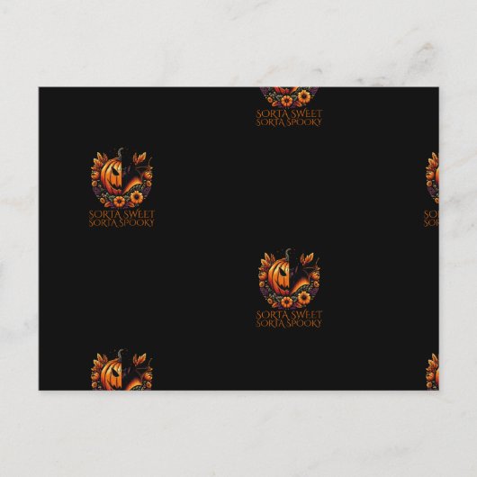 Sorta Sweet Sorta Spooky Postkarte (Vorderseite)