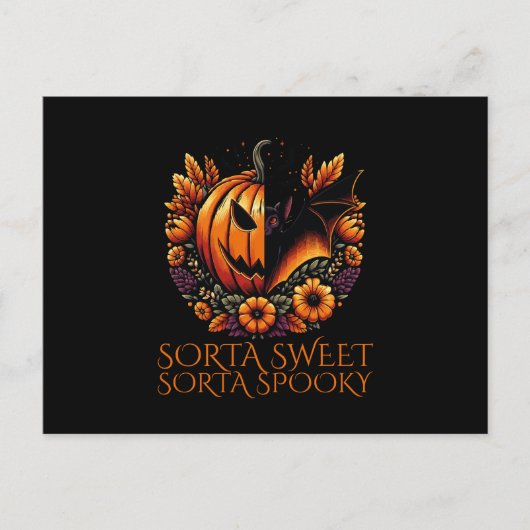 Sorta Sweet Sorta Spooky Postkarte (Vorderseite)