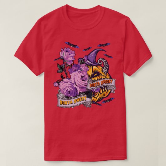 Sorta Sweet Sorta Spooky Pumpkin Premium T-Shirt (Design vorne)