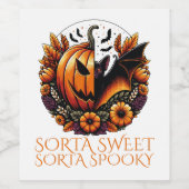 Sorta Sweet Sorta Spooky Weinetikett (Einzelnes Label)