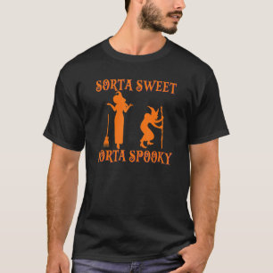 Sorta Sweet Sorta Spooky Witchy Vibes Halloweenie T-Shirt