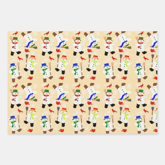 Sorte 3 Blätter Weihnachtspapier (Vorderseite 2)