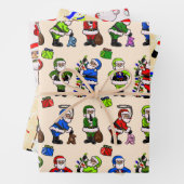 Sorte 3 Blätter Weihnachtspapier (Beispiel)