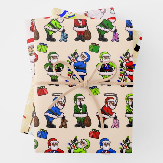 Sorte 3 Blätter Weihnachtspapier (Beispiel)