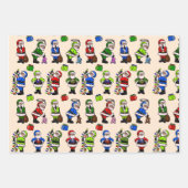 Sorte 3 Blätter Weihnachtspapier (Vorderseite)