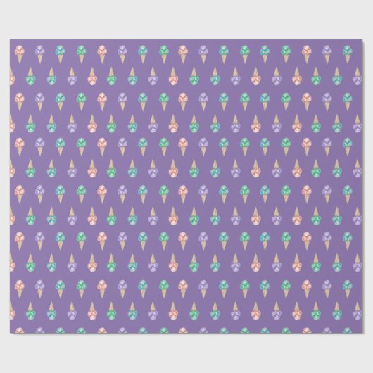 Sorte von lila Eis Geschenkpapier (Flach)