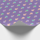 Sorte von lila Eis Geschenkpapier (Ecke)