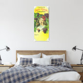 Sortenauswahl Keuka Traubenschild Leinwanddruck (Insitu (Schlafzimmer))