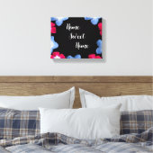 Sortenmodell schwarz pink leinwanddruck (Insitu (Schlafzimmer))