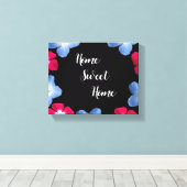 Sortenmodell schwarz pink leinwanddruck (Insitu (Holzboden))