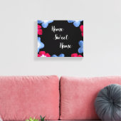 Sortenmodell schwarz pink leinwanddruck (Insitu (Wohnzimmer))