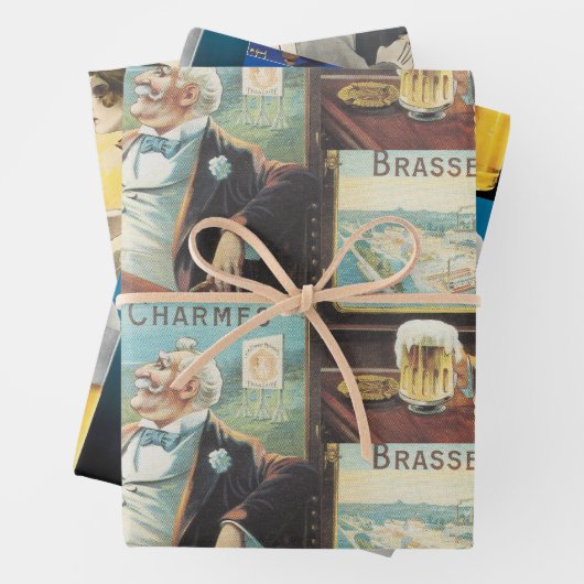 Sortenpaket mit drei (3) Designs Geschenkpapier Set (Beispiel)