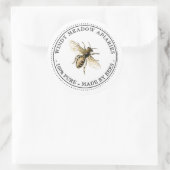 Sortenschutzschild für Bienen Runder Aufkleber (Tasche)
