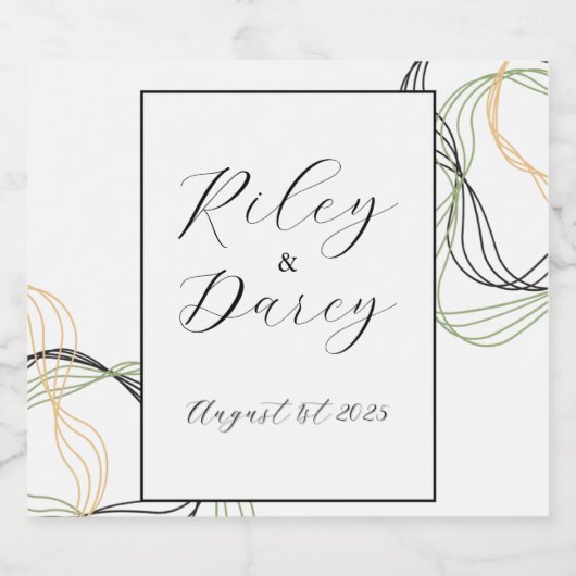 Sortenweinetikett Schaumweinetikett (Einzelnes Label)