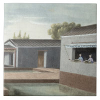 Sortieren von Tee (w/c auf Papier) 2