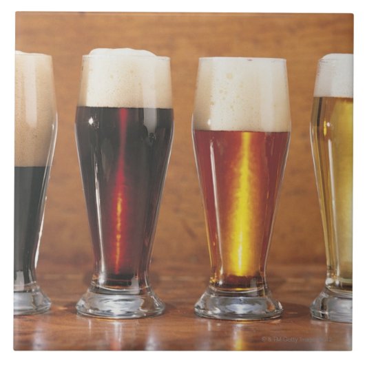 Sortierte Biere und Ale Fliese (Vorderseite)