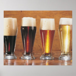 Sortierte Biere und Ale Poster