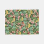 Sortierte blühende Kaktus-Pflanzen Fleecedecke (Vorderseite (Horizontal))