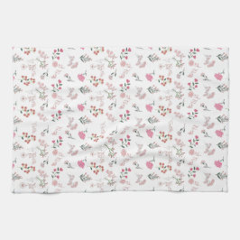 Sortierte delikate Blume in Pattern Küchenhandtüch Geschirrtuch