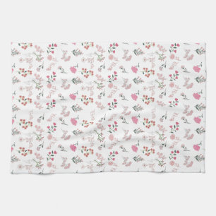 Sortierte delikate Blume in Pattern Küchenhandtüch Geschirrtuch
