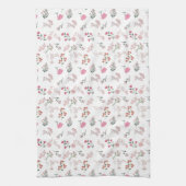 Sortierte delikate Blume in Pattern Küchenhandtüch Geschirrtuch (Vertikal)