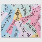 Sortierte Farbe der Namenskarten Geschenkpapier (Flach)