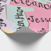 Sortierte Farbe der Namenskarten Geschenkpapier (Ecke)