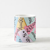 Sortierte Farbe der Namenskarten Kaffeetasse (Mittel)