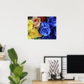 Sortierte frische Rosenbuquets Poster (Heimbüro)