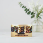 Sortierte Perlen-Visitenkarten Visitenkarte (Stehend Vorderseite)