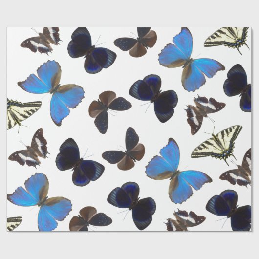 Sortierte Schmetterlinge Geschenkpapier (Flach)