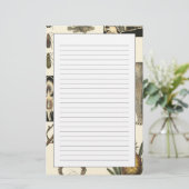 Sortierte Tiere gemalt auf Sahnehintergrund Briefpapier (Stehend Vorderseite)