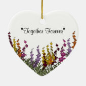 Sortierte Wedding Blumen Keramik Ornament (Hinten)