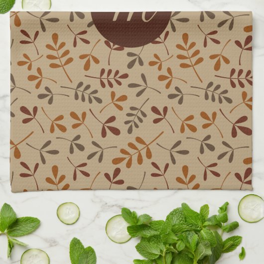 Sortierter Herbstlaub Rpt Ptn (personalisiert) Handtuch (Gefaltet)