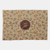Sortierter Herbstlaub Rpt Ptn (personalisiert) Handtuch (Horizontal)