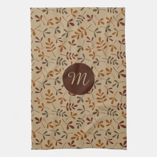 Sortierter Herbstlaub Rpt Ptn (personalisiert) Handtuch (Vertikal)