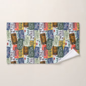 Sortierter KFZ-Zulassungsschein Teller Badhandtuch Set (Handtuch)