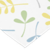 Sortiertes Blätter-blaues Grün graues gelbes Tischdecke (Schrägansicht)