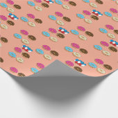Sortiertes Donuts- und Ballonmuster Geschenkpapier (Ecke)