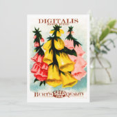 Sortiertes Fingerhut-Fingerhut-Samen-Paket Einladung (Stehend Vorderseite)