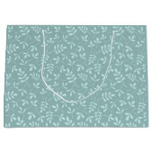 Sortiertes Licht auf mittlerem aquamarinem Große Geschenktüte (Vorderseite)