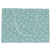 Sortiertes Licht auf mittlerem aquamarinem Große Geschenktüte (Rückseite)