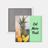 Sortiertes Obst Foto Gesunde Erinnerung Grün Magnet (Vorderseite/Rückseite)